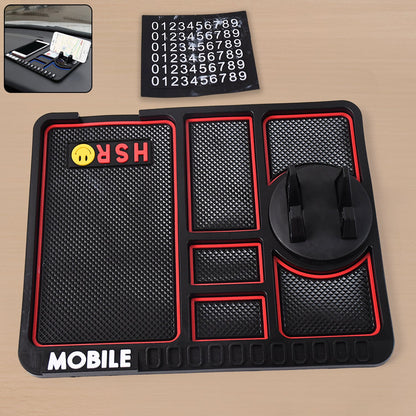 Anti-Slip Car Dashboard Mat with Mobile stand Holder