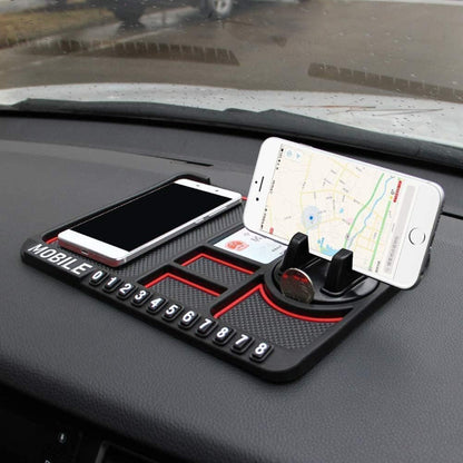 Anti-Slip Car Dashboard Mat with Mobile stand Holder