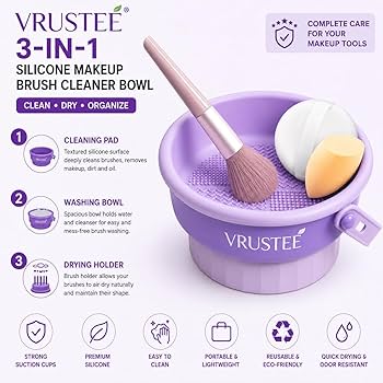 Makeup Brush Cleaning Bowl