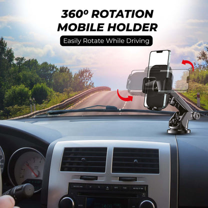 Magnetic car phone holder