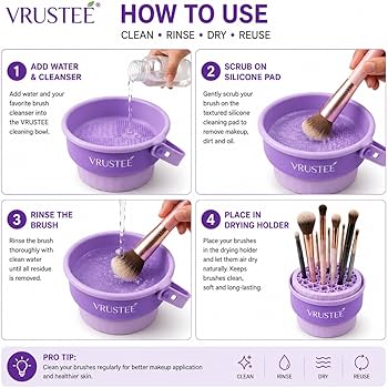 Makeup Brush Cleaning Bowl