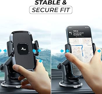 Magnetic car phone holder