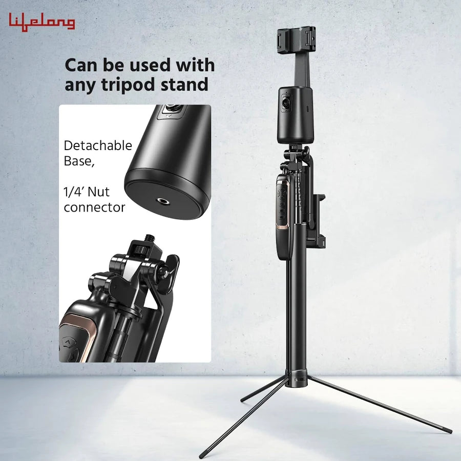 360 Degree phone tracking tripod phone holder