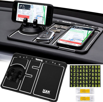 Anti-Slip Car Dashboard Mat with Mobile stand Holder